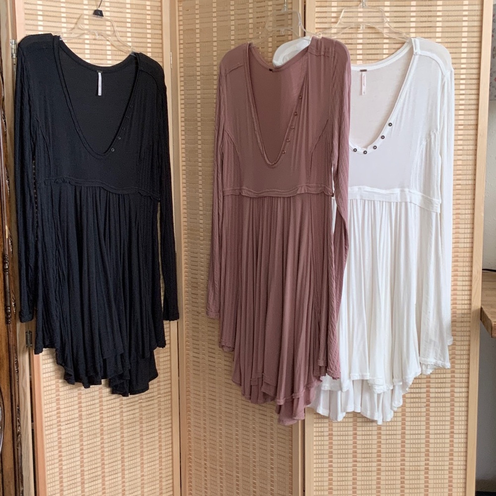 Free People tunic mauve L